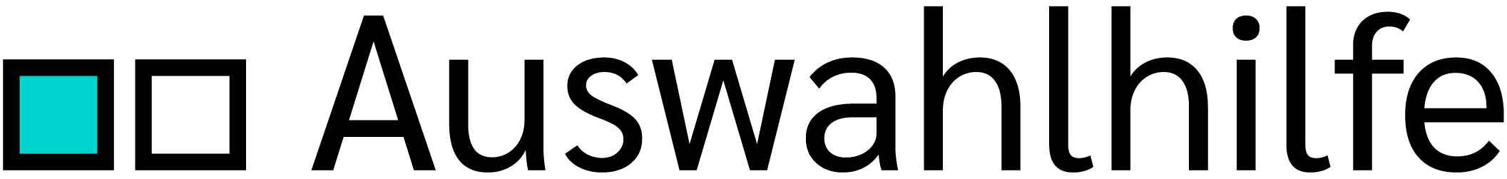 Logo von Auswahlhilfe, gestaltet von i-kiu design.